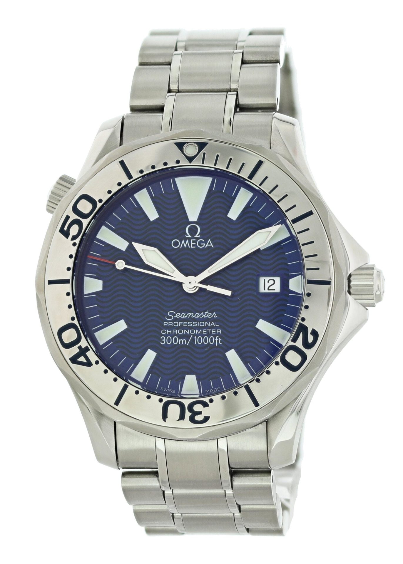 Omega Seamaster 2255.80.00 Electric Blue Mens Watch