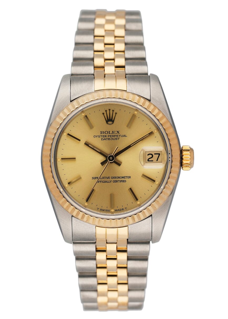 Rolex Datejust 68273 Midsize Champagne Dial Ladies Watch