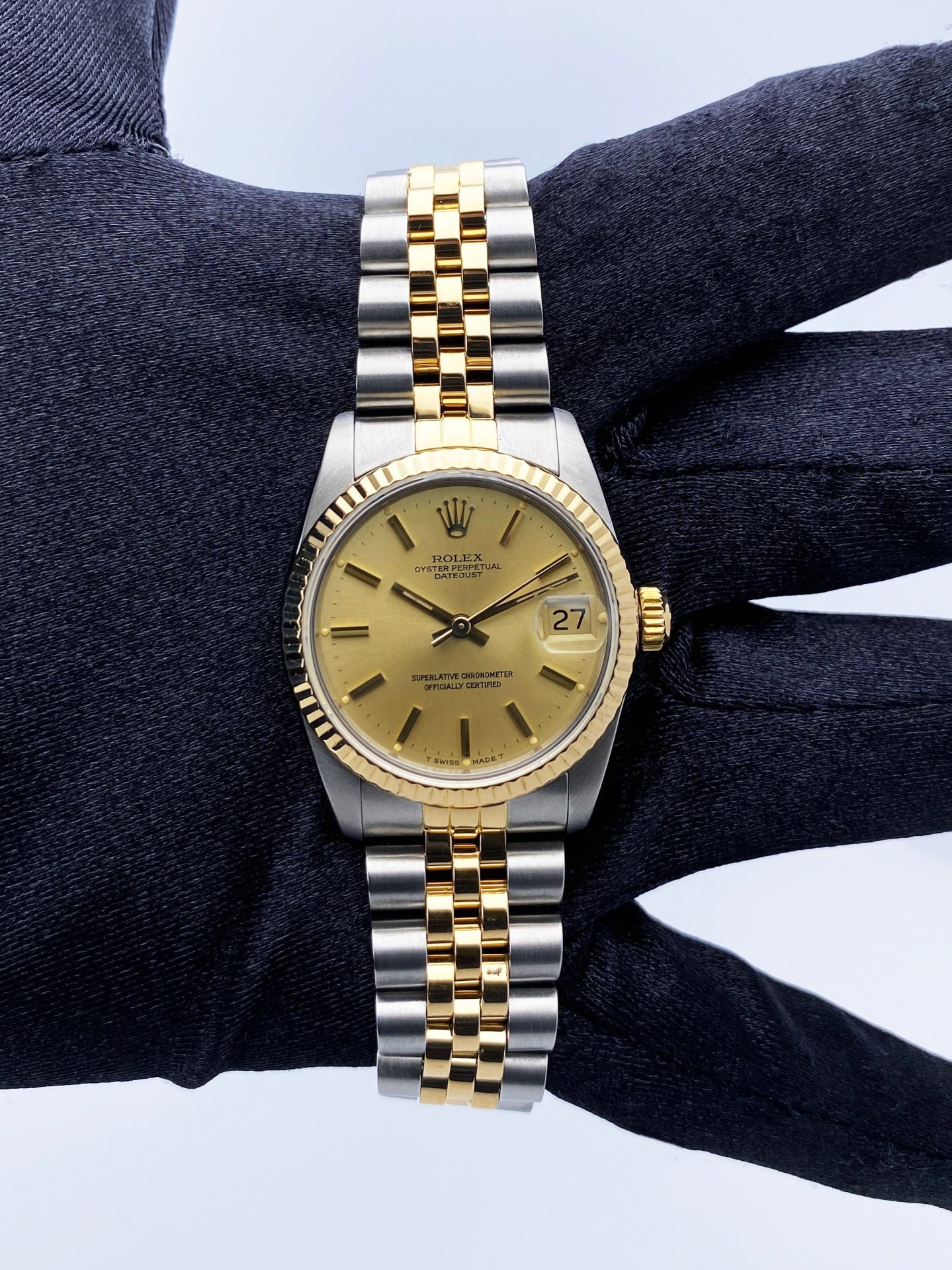 Rolex Datejust 68273 Midsize Champagne Dial Ladies Watch