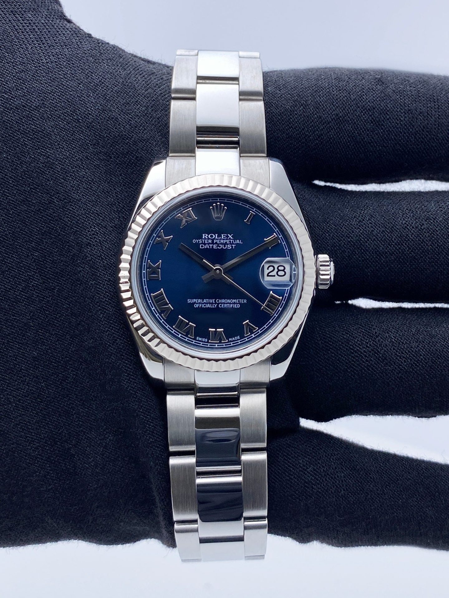 Rolex Datejust Midsize 178274 Blue Dial Ladies Watch