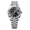 Rolex Datejust 36 White Rolesor Bright Black Diamond Jubilee 126334